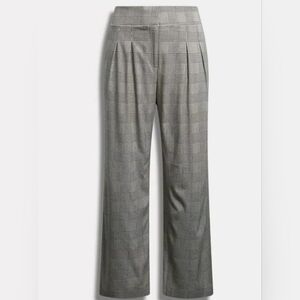 Torrid Plaid Pants Plus 18 2x Studio Crepe Wide Leg High Rise NWT NEW